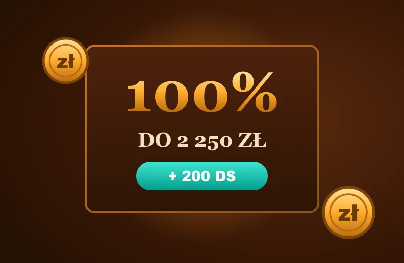 Bonus powitalny Mafia Casino Karta bonusu powitalnego Mafia Casino: 100% do 2 250 zł + 200 DS